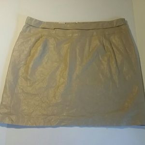 Liz Lange, skirt, metallic gold, 22W, EUC